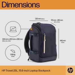 HP Travel Backpack 25 Liter 15.6" Iron Grey Laptop Backpack