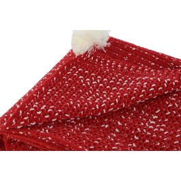 DKD Home Decor Manta Acrílico 150x125cm, Colores Rojo/Verde Surtidos - Pack 2 Unidades