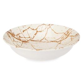 Plato Porcelana Hondo 21Cm Oro Vessia (24 Unidades) Plato Porcelana Hondo 21Cm Oro Vessia (24 Unidades)