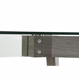 Mesa de Comedor DKD Home Decor Cristal Gris Transparente Madera MDF (160 x 90 x 75 cm) Mesa de Comedor DKD Home Decor Cristal Gris Transparente Madera MDF (160 x 90 x 75 cm)