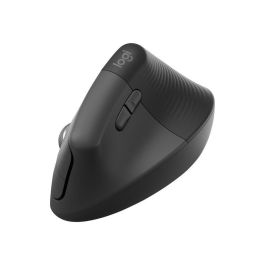 Logitech Ratón Vertical Lift For - Diseño Ergonómico, Inalámbrico, Logitech Flow, SmartWheel, 4000 ppp, 6 Botones Programables