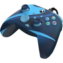 PDP REMATCH GLOW Mando Alámbrico para Xbox Series X|S, Xbox One y PC - Blue Tide Glow