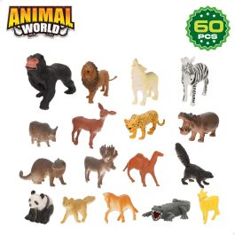 Set de Animales Salvajes Colorbaby Plástico 13 x 12 x 5 cm (4 Unidades)