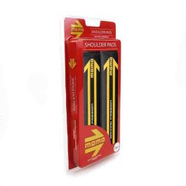 Momo MOMLSHPE4CB Set 2 Almohadillas Universales Cinturón Seguridad Coche Aspecto Carbono Negro Mate, Protectores Antipresión Lavables 25x6cm