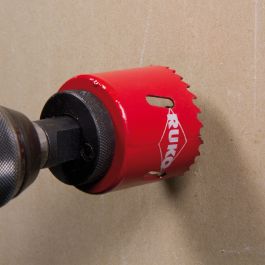 Soporte y broca guía para coronas HSS-bimetal RUKO