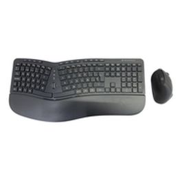 Conceptronic ORAZIO02ES Kit Teclado y Ratón Inalámbrico Ergonómico Español Negro