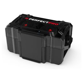 Perfectpro H-10 Orejeras de Protección Auditiva para Construcción, Inalámbrico Bluetooth, 29 dB SNR, Resistente al Agua IPX5, Negro/Rojo