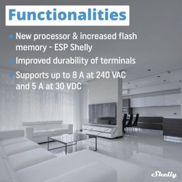 Shelly Módulo switch Mini 1 Gen3 Wi-Fi BT