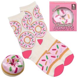 The Concept Factory Par Calcetines De Postre Mujer Talla 36-40 Modelos Surtidos: Donut Rosa, Donut Verde, Cupcake Rosa, Cupcake Azul