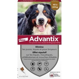 ADVANTIX 4 pipetas antiparasitarias - Para perros muy grandes de 40 a 60 kg - 4 x 6 ml Precio: 55.94999949. SKU: S7172049