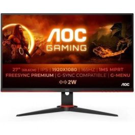 AOC 27G2SPAE/BK Monitor Gaming 27" Full HD IPS 165Hz 1ms FreeSync Premium, G-Sync Compatible, Altavoces, Negro y Rojo Precio: 166.95000047. SKU: B1KHWCRFS7