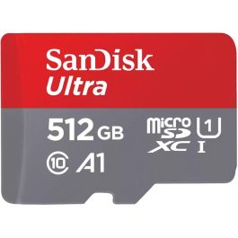 SanDisk Tarjeta de Memoria Ultra microSDXC 512GB 150MB/s Clase 10 U1 A1 con Adaptador SD Precio: 50.49999977. SKU: B197ZX7EB2