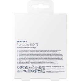 Samsung MU-PC1T0H/WW Disco SSD Portátil T7 Touch 1TB USB 3.2 Gen2 NVMe 1050MB/s Lectura Azul Compacto y Resistente a Caídas