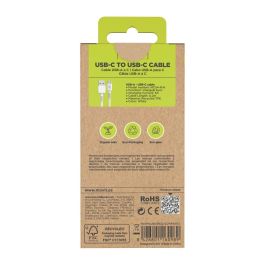 muvit for change cable USB a Tipo C 3A/27W 0.2m blanco