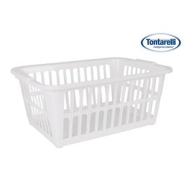 Cesta de Ropa Classic Blanco 35L - 58x41 cm - Tontarelli (12 Unidades)