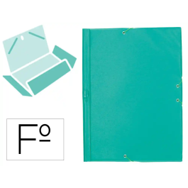 Liderpapel Carpeta Tres Solapas Plástico Folio Color Verde Cierre Gomas Precio: 8.68999978. SKU: B167B97DNC