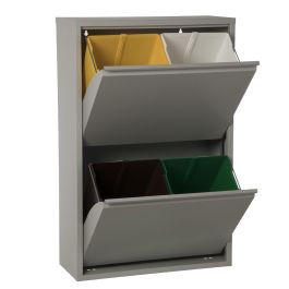 Cubo de Basura para Reciclaje Alexandra House Living Gris Precio: 265.50000048. SKU: B1BZ3HR662