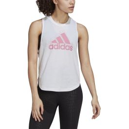 Camiseta de Tirantes Mujer Adidas AEROREADY Blanco 43,5