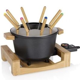 Princess 173025 Fondue Eléctrica Pure Negro 800W, 1.5L para 8 Personas, con 8 Tenedores y Diseño Bambú Precio: 53.49999996. SKU: B1KE9DJ39P