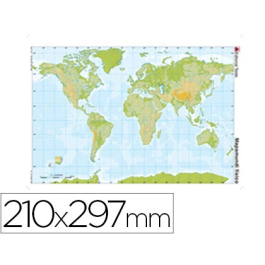 Teide Mapa Mudo Planisferio Físico DIN A4 Precio: 24.49999968. SKU: B1H2MEGAD7