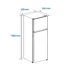 Frigorífico combinado Aspes AF145503EX 143 206 L Acero