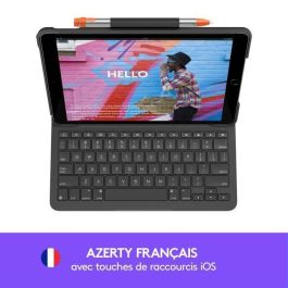 LOGITECH - Funda con teclado Bluetooth para iPad 10.2 (7.ª generación) Slim Folio iPad 10.2 (7.ª, 8.ª y 9.ª generación) - AZERTY - Gris LOGITECH - Funda con teclado Bluetooth para iPad 10.2 (7.ª generación) Slim Folio iPad 10.2 (7.ª, 8.ª y 9.ª generación) - AZERTY - Gris