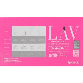 Lav Set 6 Vasos Whisky 280 cc Colección Liberty (8 Cajas)