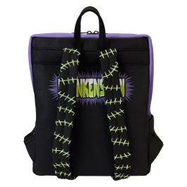 Loungefly Mochila Frankenstein Neon Mask Universal Monster Piel Vegana 28cm que Brilla en la Oscuridad