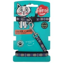 Kit de collar y correa - AIMÉ - Morado reflectante para gatos Precio: 23.89000042. SKU: B15C2PW2NJ
