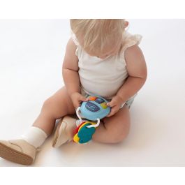 KioKids Llavero De Coche Musical para Bebé +6 Meses - Mordedor con Melodías, Sonidos Realistas y Texturas Variadas en Color Azul