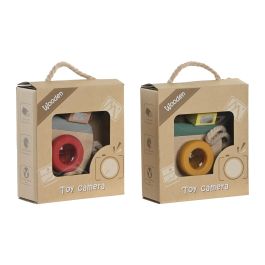 DKD Home Decor Juguete de Madera para Niños, Cámara Multicolor, 6 Unidades Surtido Aleatorio