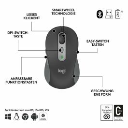 Logitech MK950 Signature Slim Combo Teclado y Ratón Inalámbricos, Multi-dispositivo, Scroll Rápido, Diseño Fino