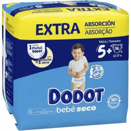 DODOT Etapas Extra Pañales Talla 5 (12-17 kg) con Microperlas Absorbentes y 3 Tubos Ultra-absorbentes, 56 Unidades