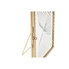 DKD Home Decor Marco de Foto Glam Dorado 10x15 cm de Metal y Cristal (4 Unidades)