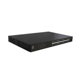 Level One GEP-2821 Switch Gestionado 24x GE con 24x PoE+, 2xGE, 2xGSFP, 390W, Montaje en Rack 19"