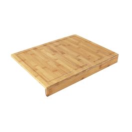 Quttin Tabla de Cortar de Bambú con Borde 35,4 cm x 25,5 cm x 1,2 cm (8 Unidades)