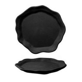 SUMMA Oyster Grafito Plato llano para vajilla, diámetro 27 cm, colección Oyster, gres, color grafito (Set de 6) Precio: 22.49999961. SKU: B1EMQLR27A