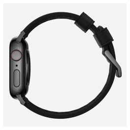 Nomad Modern Strap Active Band Pro para Apple Watch Ultra / 46mm, Correa de Cuero y Acero Inoxidable Ajustable, Negro - Tallas 42/44/45/49 mm