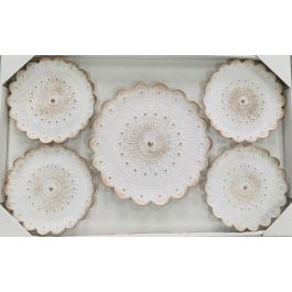 DKD Home Decor Decoración Pared Moderno Blanco Dorado Set 5 Piezas Surtidas 35x35 cm (2 Unidades) Precio: 18.85422. SKU: B19HQ3YRRJ
