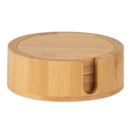Andrea House Posavasos de bambú con soporte Ø11x4cm, 4 unidades, Ms72076 Precio: 7.49999987. SKU: B135N2YNEJ