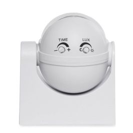 SB-BS039 Sensor Movimiento Superficie 180º IP44 compatible LED 300W / Incandescencia 1200W Infrarrojos Alcance 12m Tiempo Ajustable SB-BS039 Sensor Movimiento Superficie 180º IP44 compatible LED 300W / Incandescencia 1200W Infrarrojos Alcance 12m Tiempo Ajustable