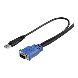 StarTech.com Cable KVM Ultra Delgado Todo en Uno VGA USB HD15 de 3,05 metros