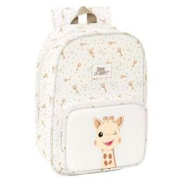 Mochila Escolar Sophie la Girafe Beige 20 x 28 x 8 cm