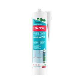 Penosil 360 Silicona Acética Sanitaria Universal Translúcida 280 ml Antimoho Fungicida Elástica Resistencia UV Curado Rápido