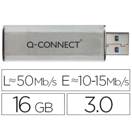 Q-connect Memoria USB Flash 16 GB 3.0 Retráctil Plateada Precio: 5.98999973. SKU: B168SWC5XG