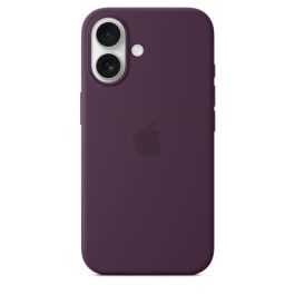 APPLE iPhone 16 - Funda de Silicona con MagSafe - Ciruela APPLE iPhone 16 - Funda de Silicona con MagSafe - Ciruela