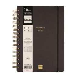 Agenda 16 Meses Septiembre 2025-Diciembre 2026 Haiku E10-155X212 Semana Vista Horizontal Negro+ Finocam 627400126 Precio: 17.4966. SKU: B1GN6DQ45H
