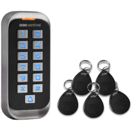 Scs Sentinel CodeAccess RFID Teclado de codificación con insignias 12V, resistente al agua IP68