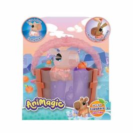 Animagic Let's Glo Mascota Capibara Spa Time - Juguete de Baño Interactivo que Flota y Brilla para Niños +3 Años