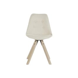 Silla Scandi DKD Home Decor Beige Marron 55 x 84 x 48 cm